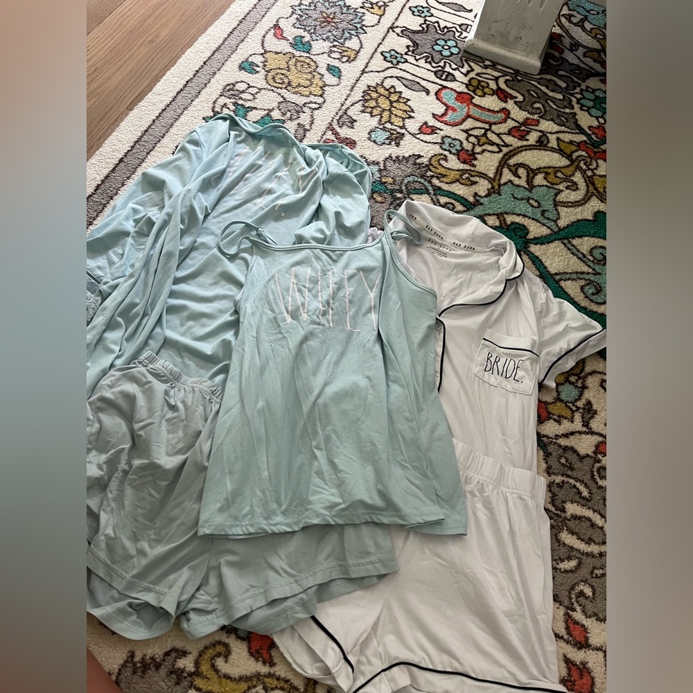 Rae Dunn bridal pajama sets and robe